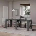 Udtrækkelig konsol til 181 cm i Melamin Essence Made in Italy - Castello Viadurini