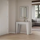 Udtrækkelig konsol til 181 cm i Melamin Essence Made in Italy - Castello Viadurini