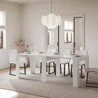 Udtrækkelig konsol til 181 cm i Made in Italy melaminpaneler - Drago Viadurini