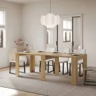 Udtrækkelig konsol til 181 cm i Made in Italy melaminpaneler - Drago Viadurini