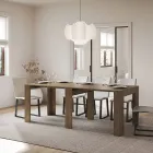 Udtrækkelig konsol til 181 cm i Made in Italy melaminpaneler - Drago Viadurini