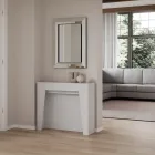 Udtrækkelig konsol til 211 cm i melamin i det væsentlige Made in Italy - Incantesimo Viadurini