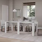 Udtrækkelig konsol til 211 cm i melamin i det væsentlige Made in Italy - Incantesimo Viadurini