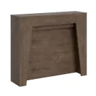 Udtrækkelig konsol til 211 cm i melamin i det væsentlige Made in Italy - Incantesimo Viadurini