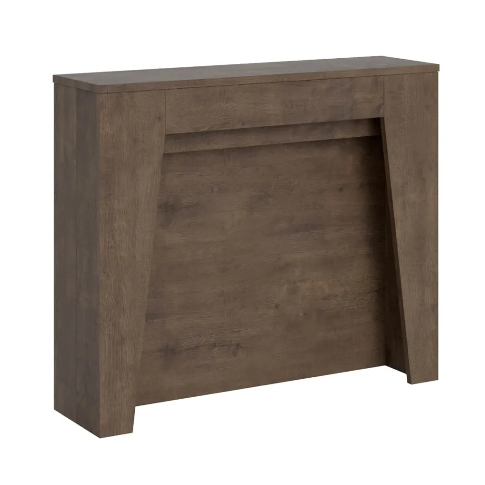 Udtrækkelig konsol til 211 cm i melamin i det væsentlige Made in Italy - Incantesimo Viadurini