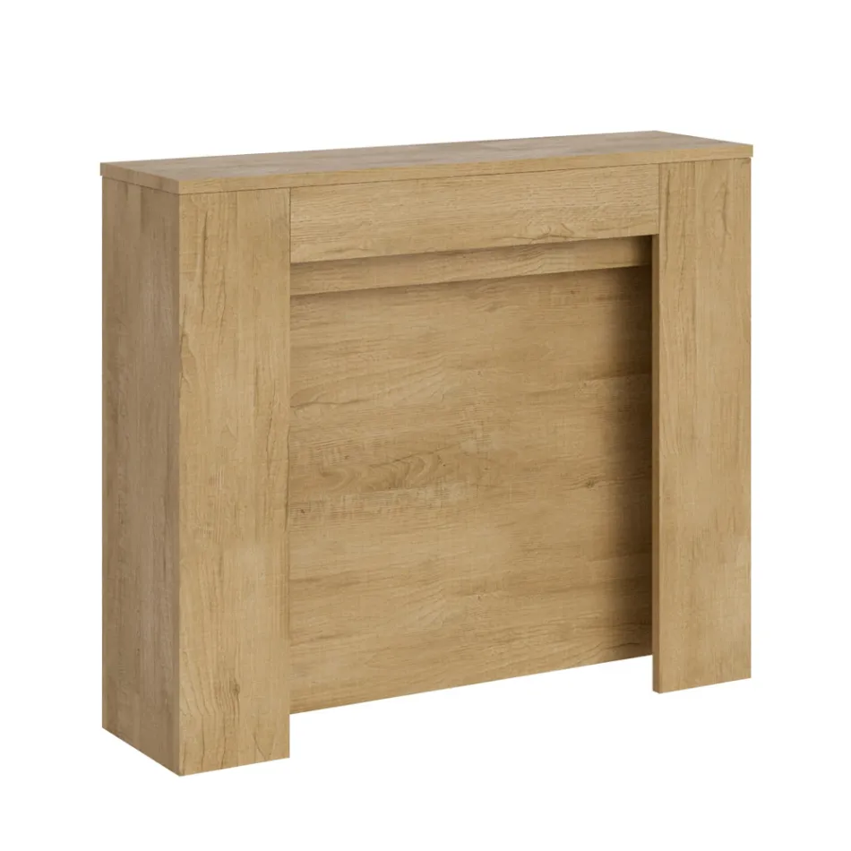 Udtrækkelig konsol til 211 cm i Made in Italy melaminpaneler - Principessa Viadurini