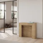 Udtrækkelig konsol til 211 cm i Made in Italy melaminpaneler - Principessa Viadurini