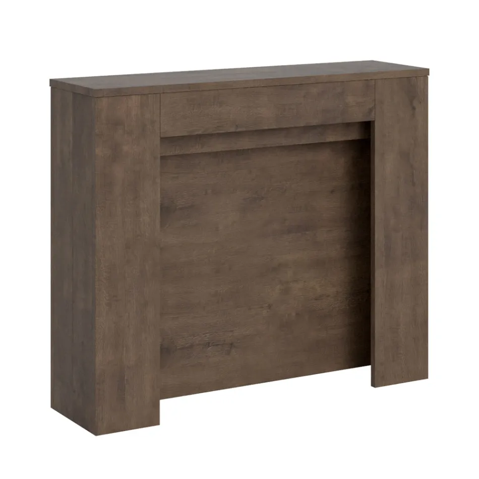 Udtrækkelig konsol til 211 cm i Made in Italy melaminpaneler - Principessa Viadurini