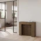 Udtrækkelig konsol til 211 cm i Made in Italy melaminpaneler - Principessa Viadurini