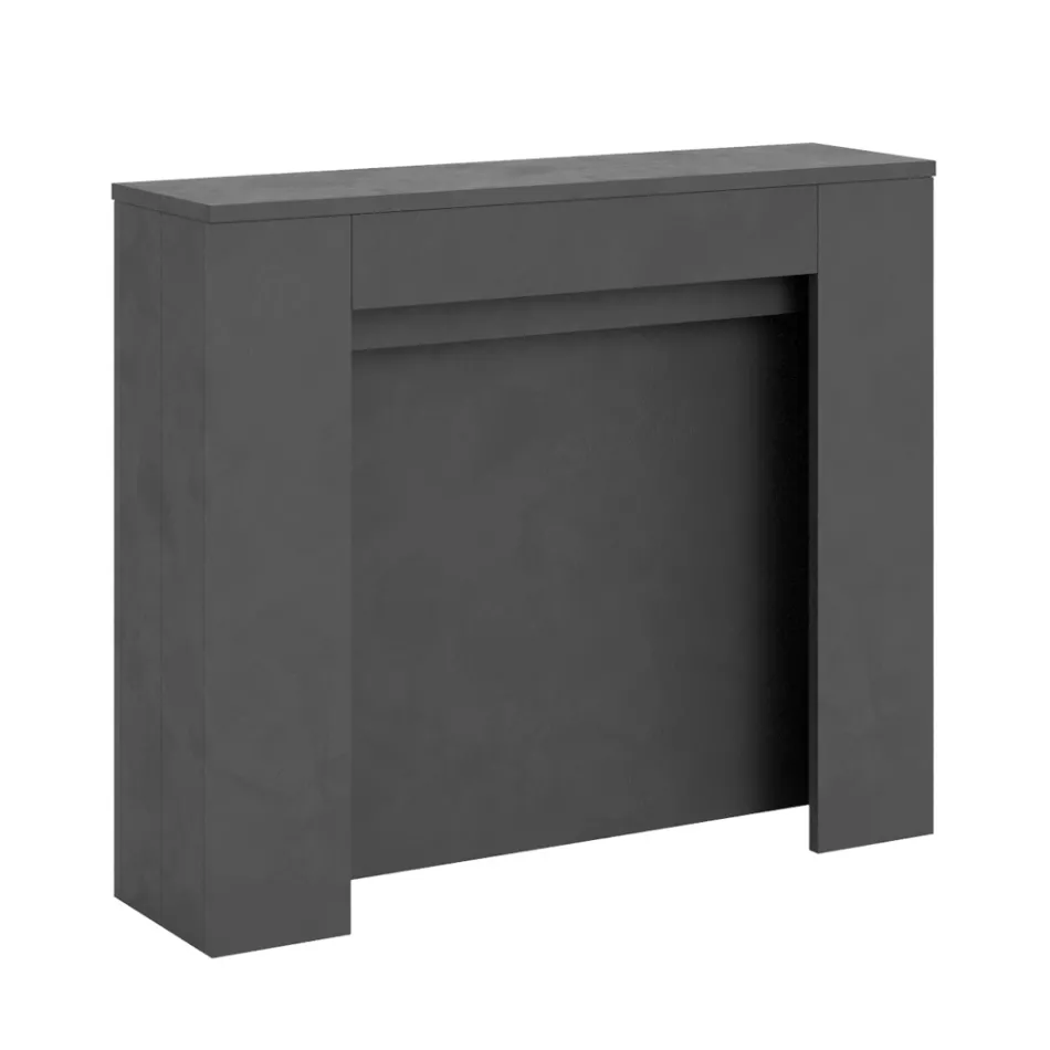 Udtrækkelig konsol til 211 cm i Made in Italy melaminpaneler - Principessa Viadurini