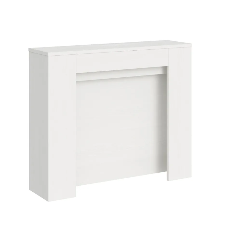 Udtrækkelig konsol til 211 cm i Made in Italy melaminpaneler - Principessa Viadurini