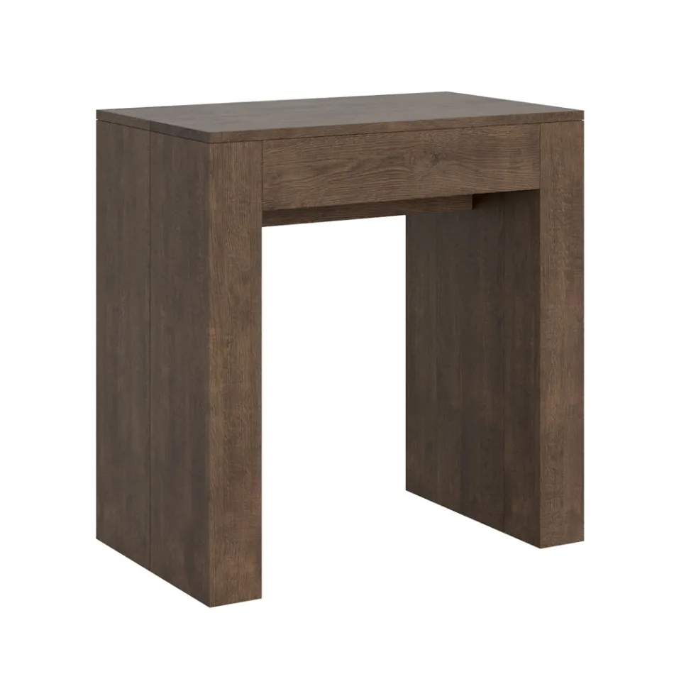 Udvidbar konsol til 299 cm med indvendige forlængelser lavet i Italien - Timeglas Viadurini