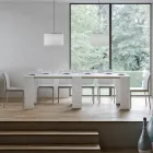 Udvidbar konsol til 299 cm med indvendige forlængelser lavet i Italien - Timeglas Viadurini