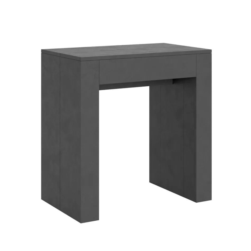 Udvidbar konsol til 299 cm med indvendige forlængelser lavet i Italien - Timeglas Viadurini