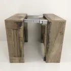 Konsol kan forlænges til 300 cm fra entré eller stue i træ - Katharina Viadurini