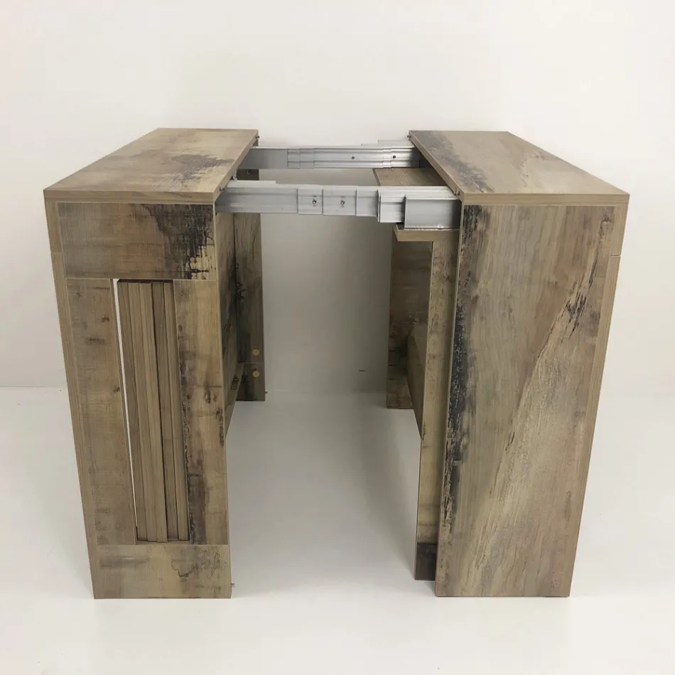 Konsol kan forlænges til 300 cm fra entré eller stue i træ - Katharina Viadurini