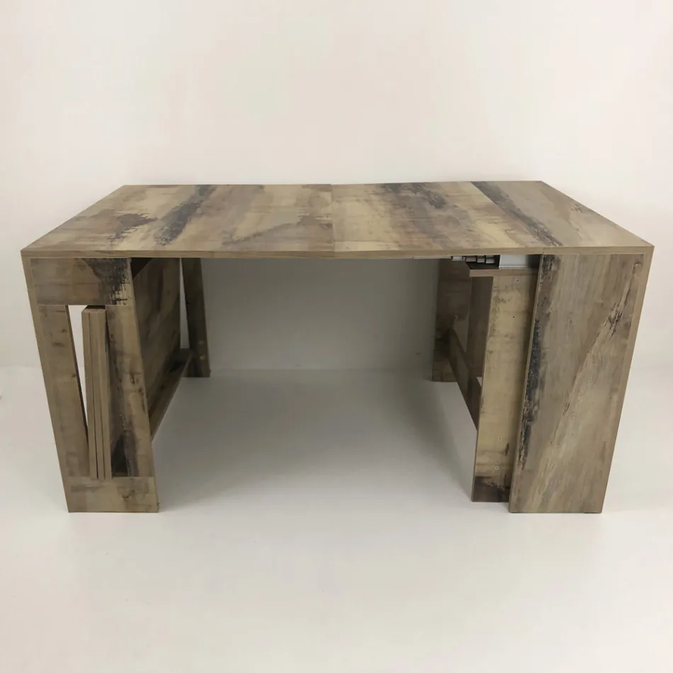 Konsol kan forlænges til 300 cm fra entré eller stue i træ - Katharina Viadurini