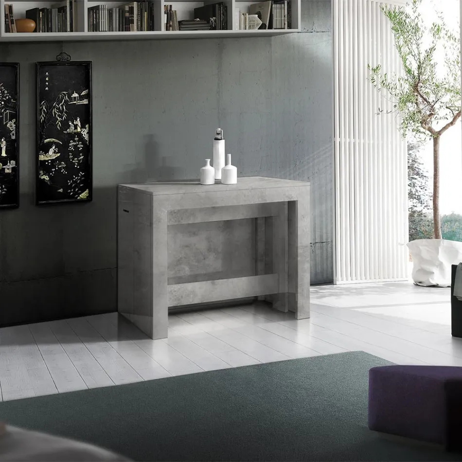 Konsol kan forlænges til 300 cm fra entré eller stue i træ - Katharina Viadurini