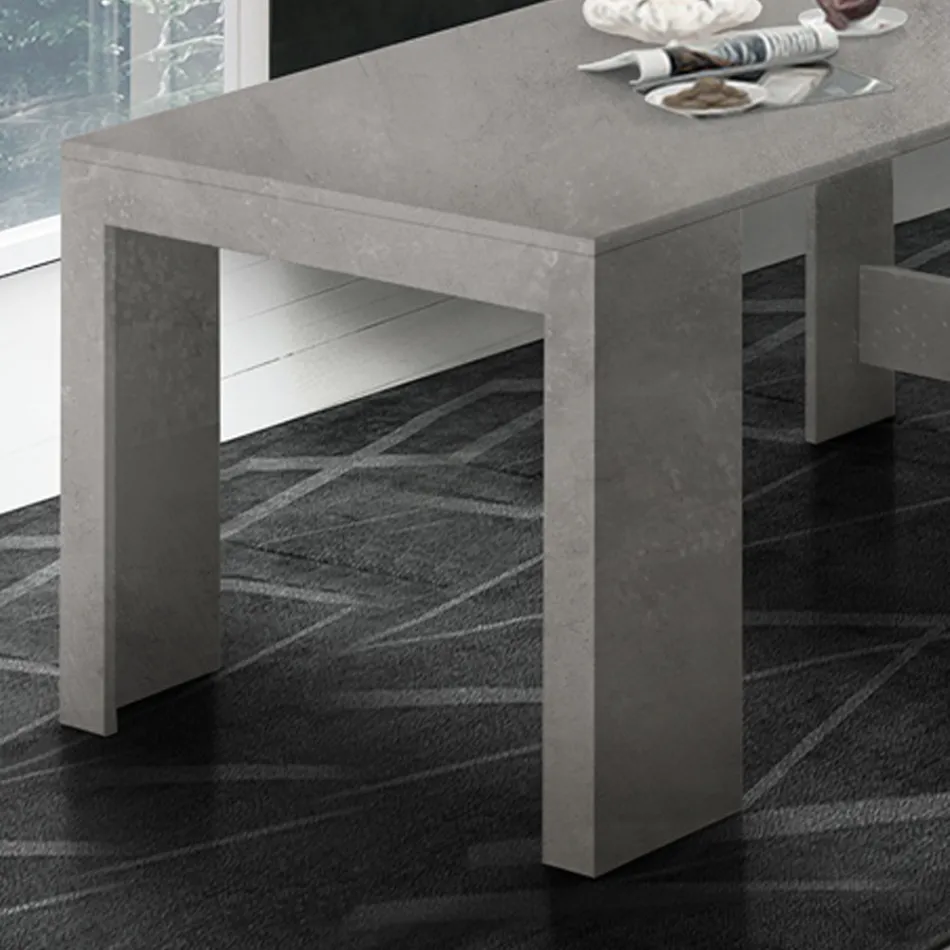 Konsol kan forlænges til 300 cm fra entré eller stue i træ - Katharina Viadurini