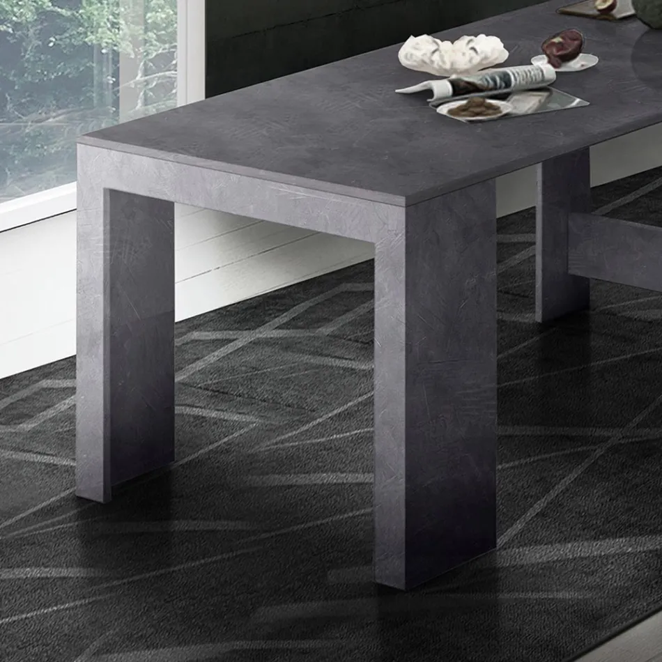 Konsol kan forlænges til 300 cm fra entré eller stue i træ - Katharina Viadurini