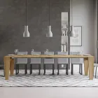 Udtrækkelig konsol til 300 cm i træ Made in Italy - Throne Viadurini