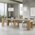 Udtrækkelig konsol til 307 cm i Made in Italy træmikropartikler - Corona Viadurini