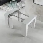 Udtrækkelig konsol til 307 cm i Made in Italy træmikropartikler - Corona Viadurini