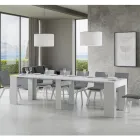 Udtrækkelig konsol til 307 cm i Made in Italy træmikropartikler - Corona Viadurini