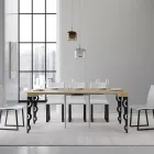 Udtrækkelig konsol med moderne jernben lavet i Italien - Palazzo Viadurini