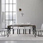 Udtrækkelig konsol med moderne jernben lavet i Italien - Palazzo Viadurini