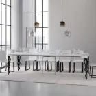 Udtrækkelig konsol med moderne jernben lavet i Italien - Palazzo Viadurini