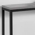 Udvidelig konsol med top i melamin og base i malet metal - Adino Viadurini