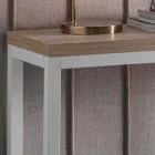 Udvidelig konsol med top i melamin og base i malet metal - Adino Viadurini