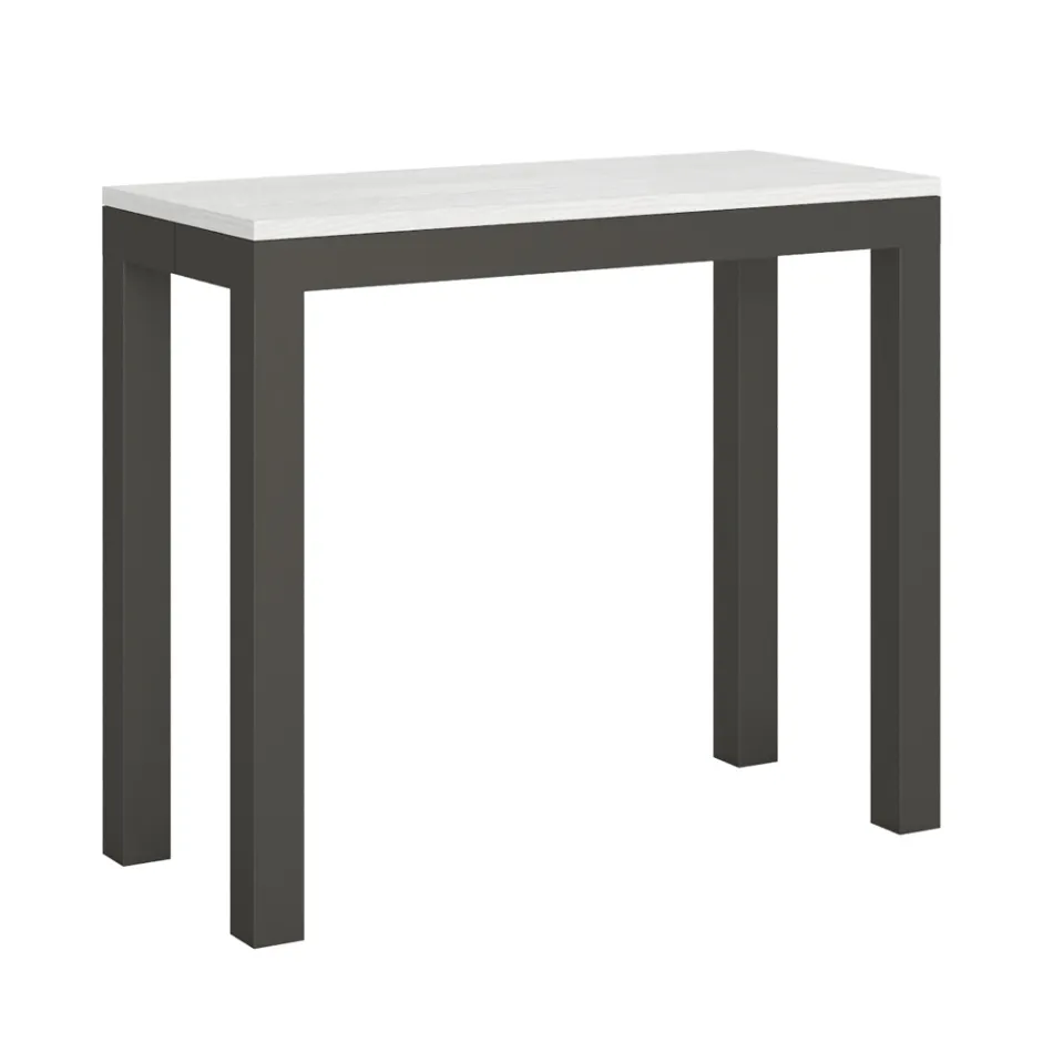 Udtrækkelig konsol af moderne design i træ og jern Fremstillet i Italien - aldrig Viadurini