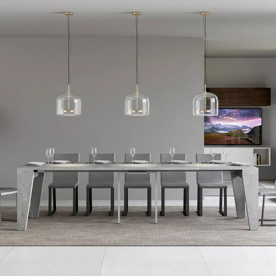 Udtrækkelig konsol fås i 2 forskellige størrelser lavet i Italien - Grifone Viadurini