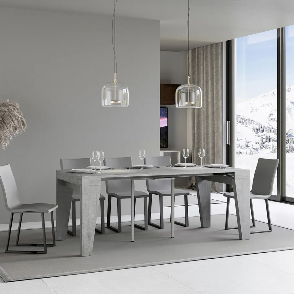 Udtrækkelig konsol fås i 2 forskellige størrelser lavet i Italien - Grifone Viadurini