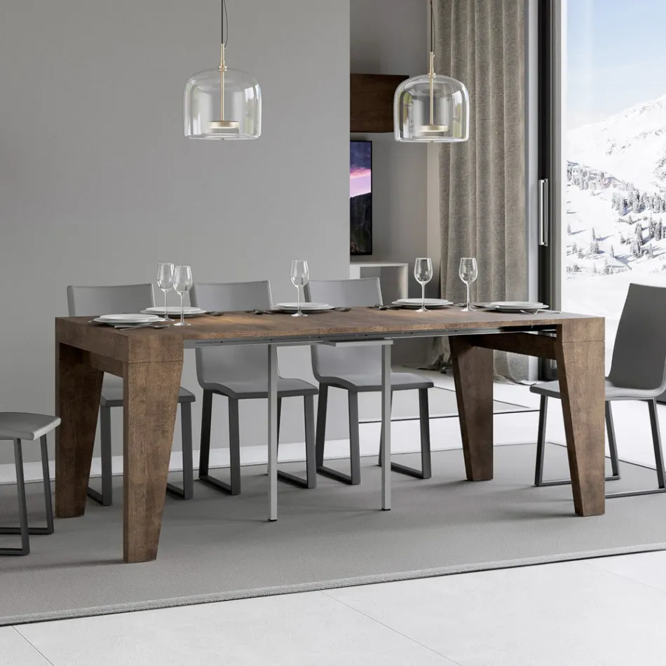 Udtrækkelig konsol fås i 2 forskellige størrelser lavet i Italien - Grifone Viadurini