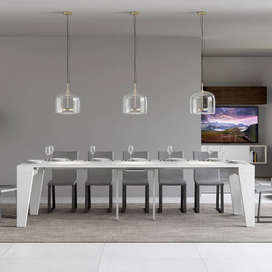 Udtrækkelig konsol fås i 2 forskellige størrelser lavet i Italien - Grifone Viadurini