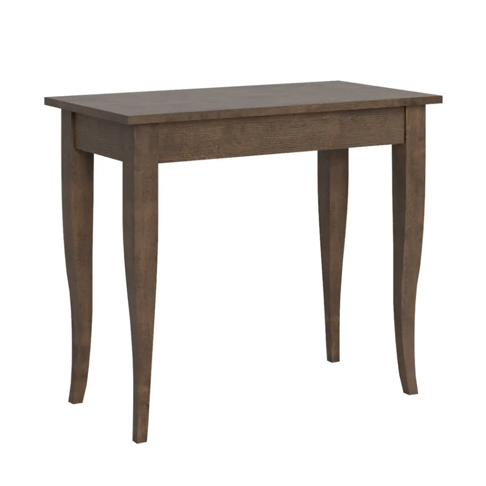 Udtrækkelig konsol i valnød eller hvid ask lavet i Italien - Folletto Viadurini