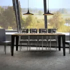 Udtrækkelig konsol op til 300 cm i Made in Italy træmikropartikler – Flamber Viadurini