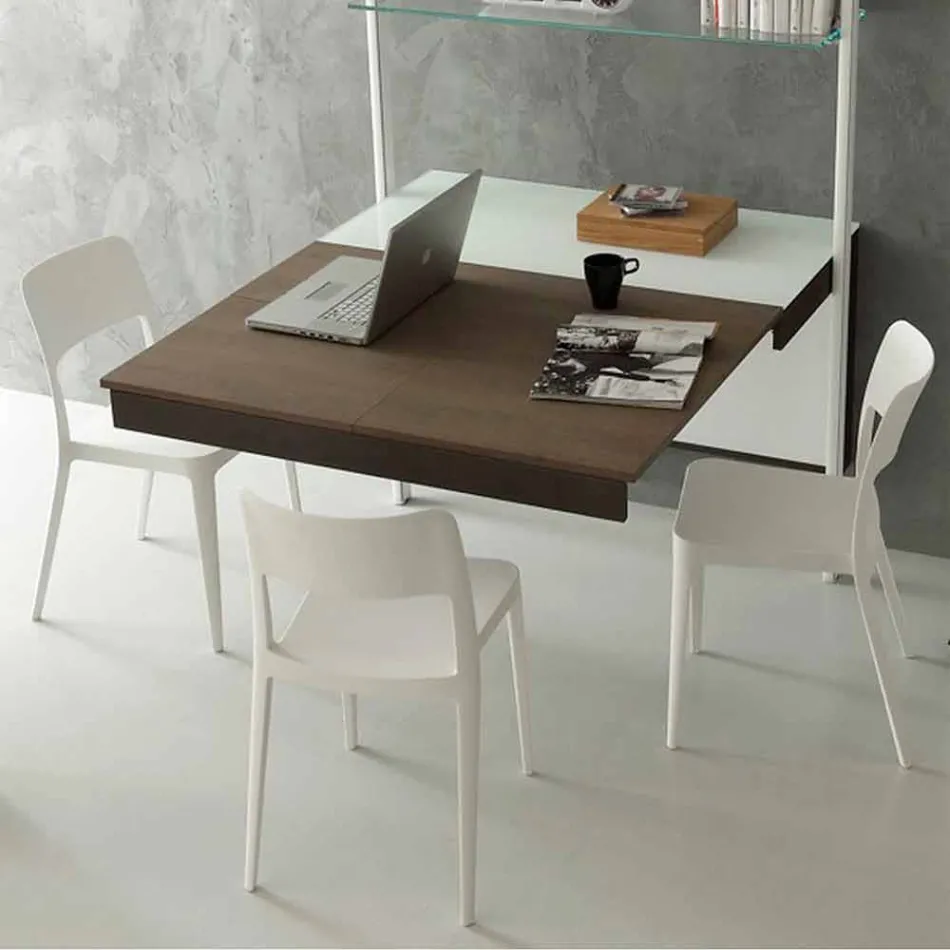 Udvidelig krystalkonsol med metalkonstruktion fremstillet i Italien - jod Viadurini