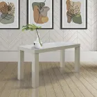 Udtrækkelig konsol i asketræ med udvidelser lavet i Italien - Gandalf Viadurini