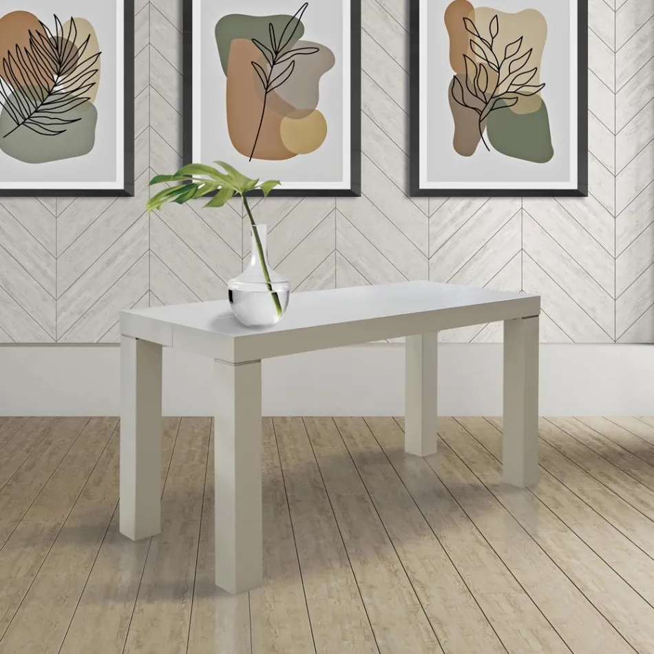 Udtrækkelig konsol i asketræ med udvidelser lavet i Italien - Gandalf Viadurini