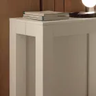 Udvidelig konsol i Bosa åben porøs hvid foldemelamin Viadurini