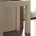 Udvidelig konsol i Bosa åben porøs hvid foldemelamin Viadurini