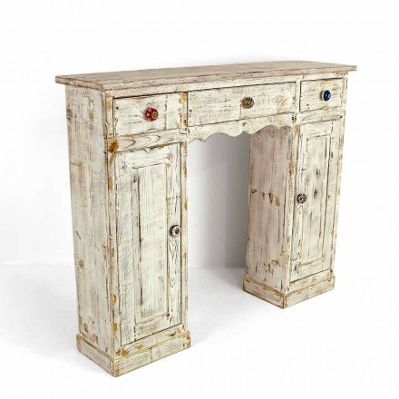 Håndlavet konsol i massivt gran fremstillet i Italien - Carminia Viadurini