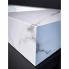 Badeværelse konsol Integreret håndvask og ophængt hylde i Gres 4 finish - Rampina Viadurini