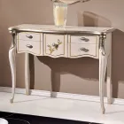 Klassisk trækonsol 3 eller 5 luksusskuffer lavet i Italien - London Viadurini