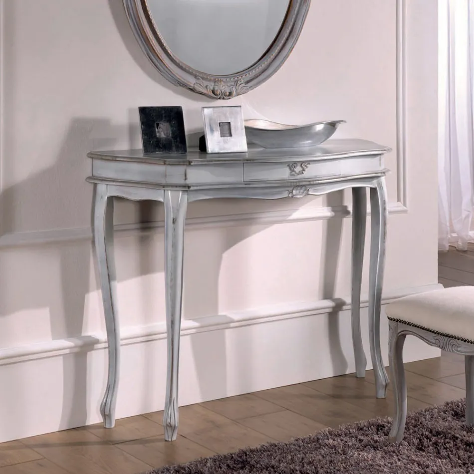 Konsol med 1 skuffe i forskellige finisher Made in Italy - Pekko Viadurini