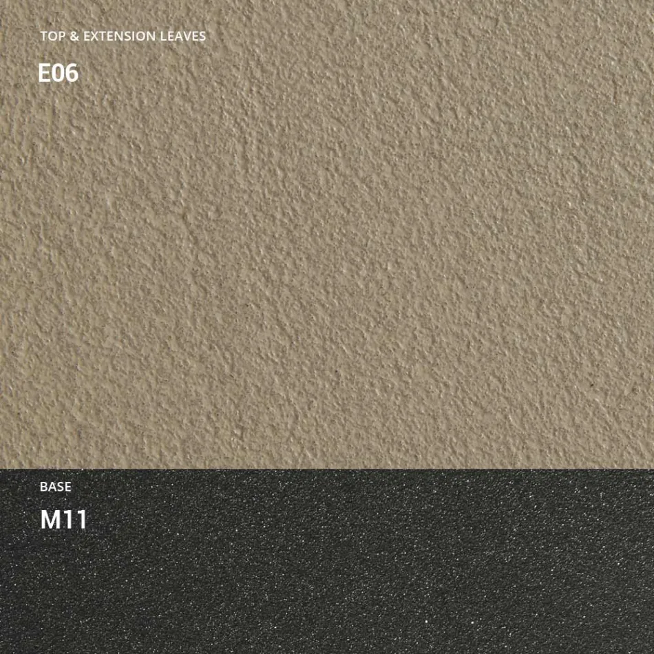 Konsol med mørteleffekttop og metalbase lavet i Italien - Timedio Viadurini